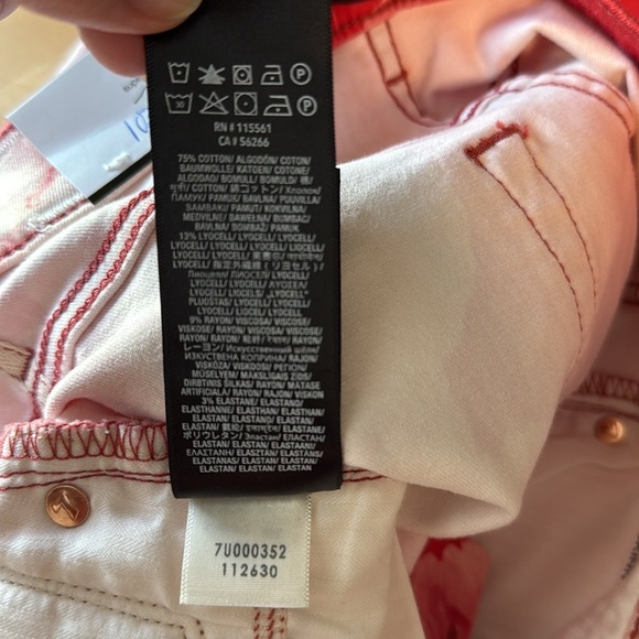 NWT 7 For All Mankind The High Waist Ankle Skinny Floral Print Jeans, 26 - Picture 12 of 12